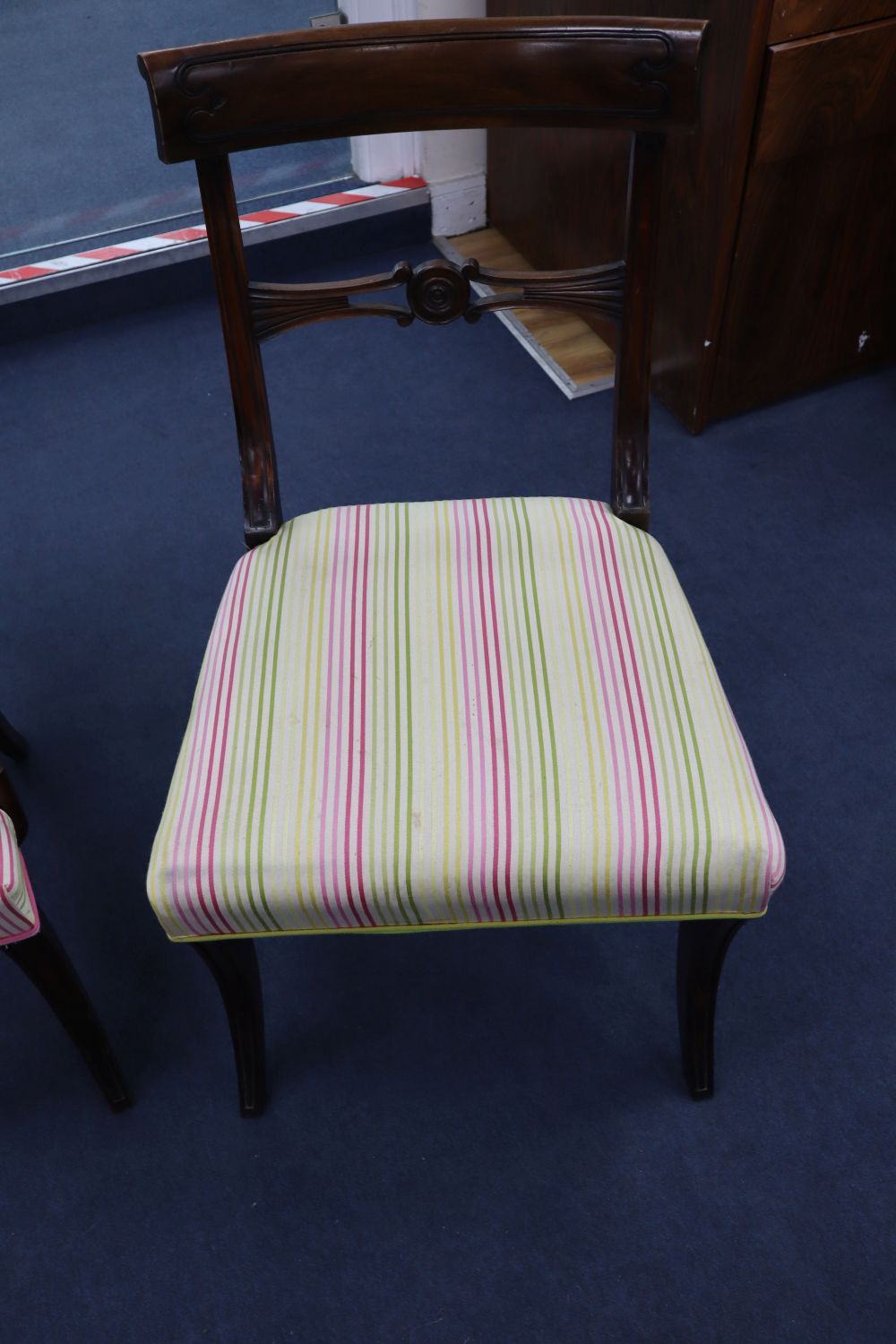 A set of eight Regency style mahogany dining chairs (six plus two)